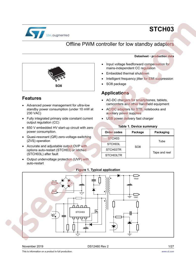 STCH03 Datasheet