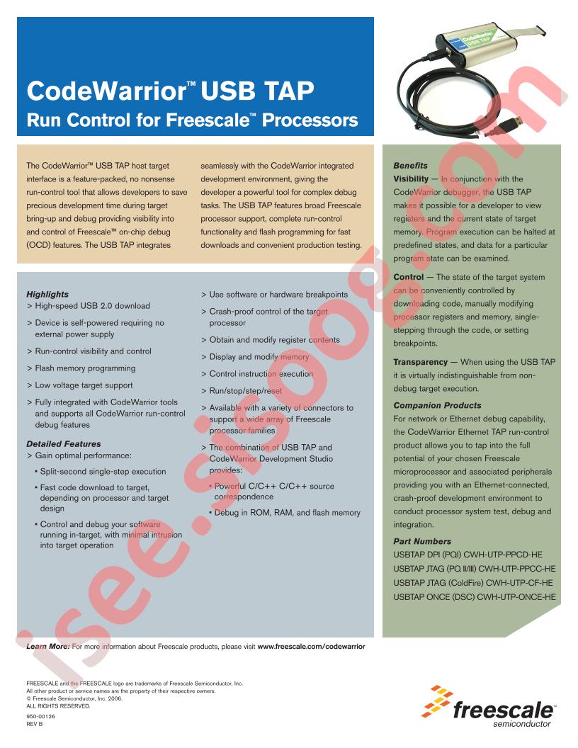 CodeWarrior USB Tap