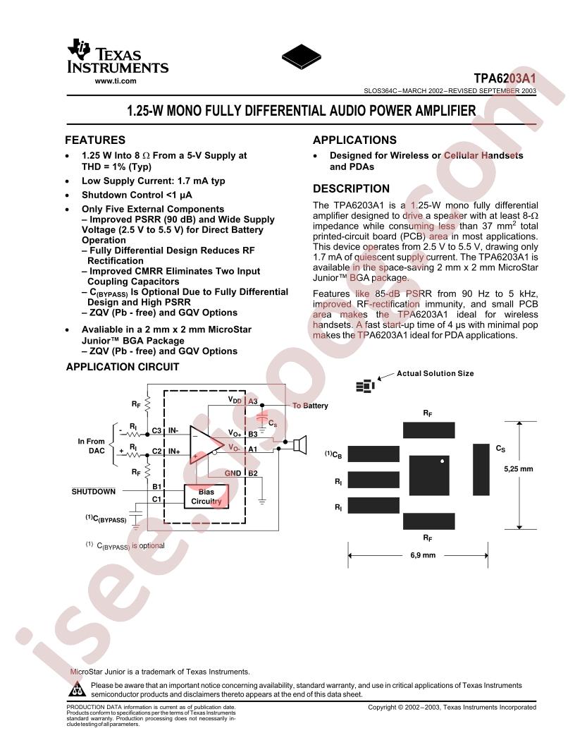 TPA6203A1
