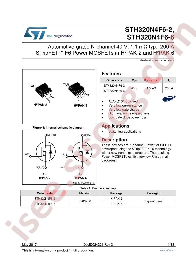 STH320N4F6-2,-6
