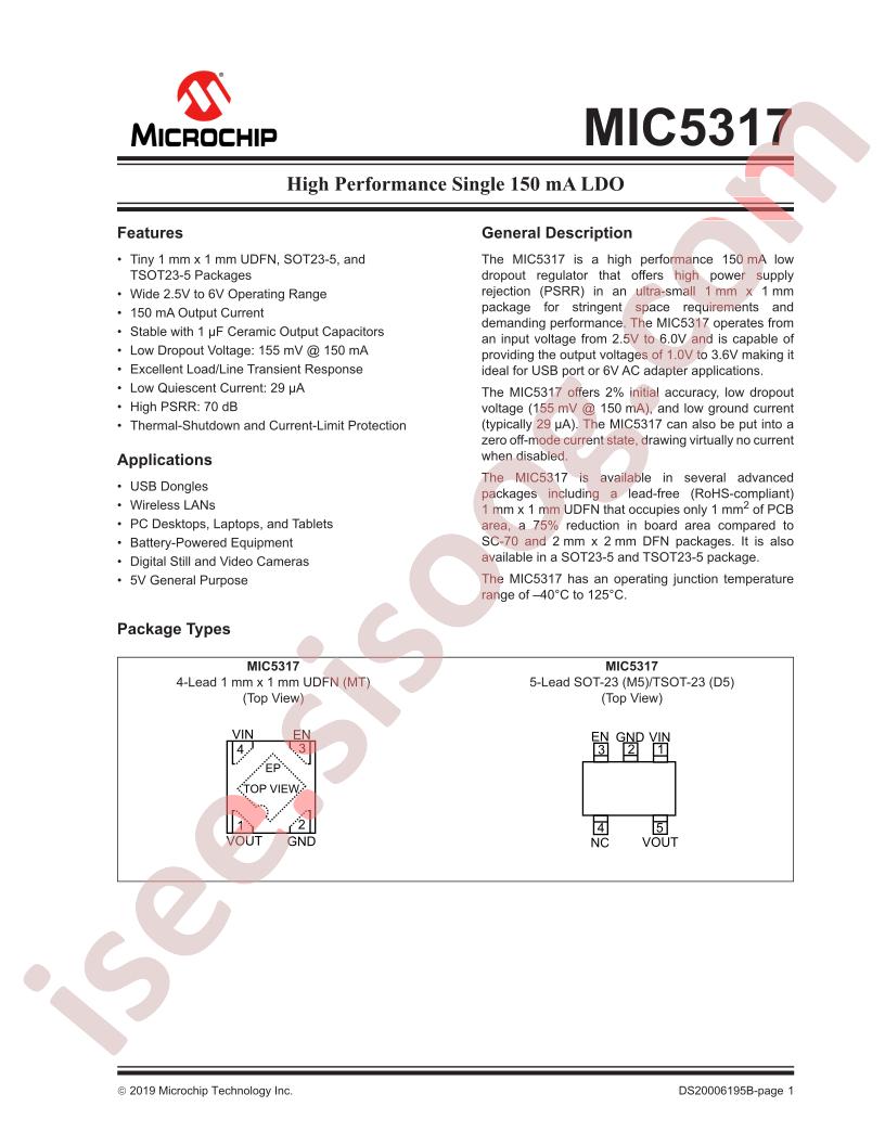 MIC5317 Datasheet