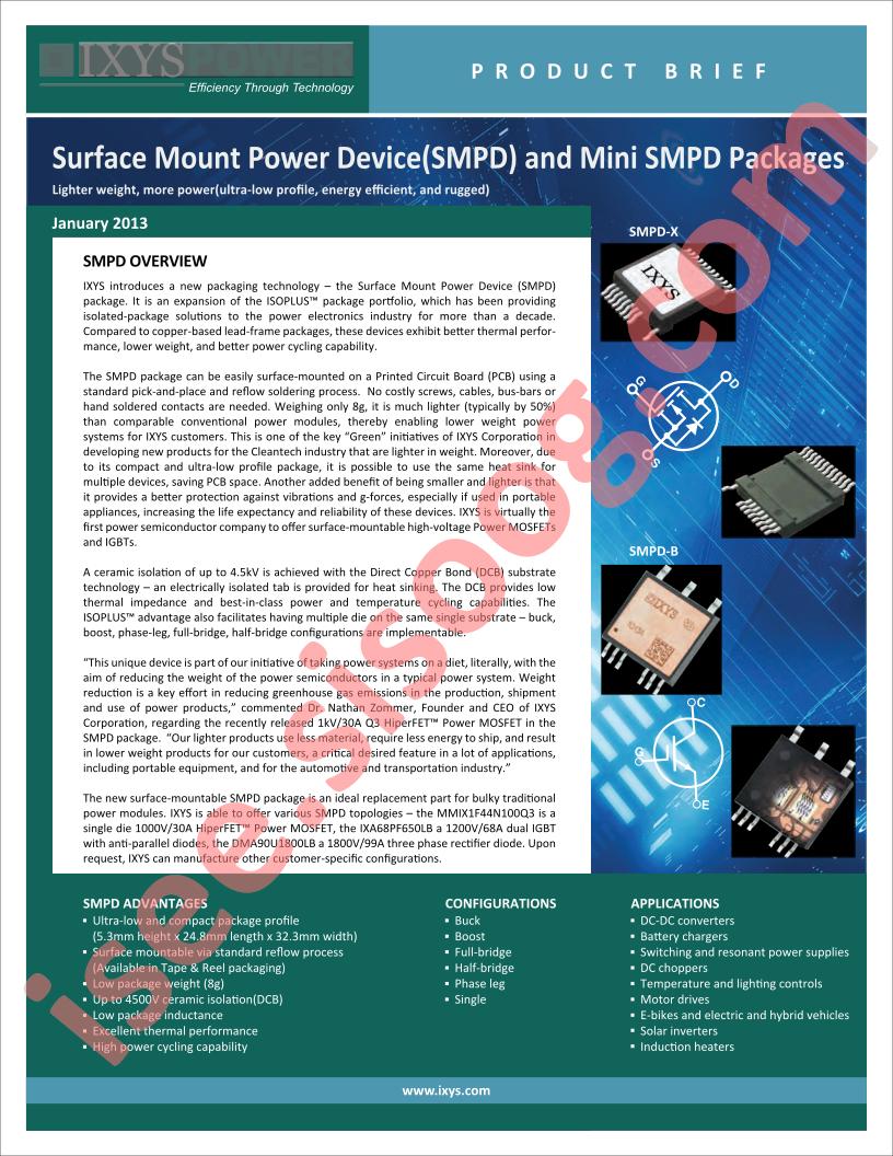 SMPD Product Brief