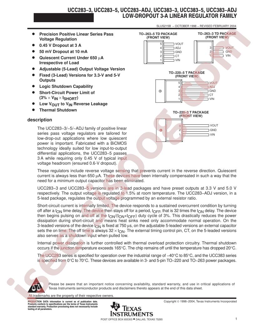 UCC283-x,383-x