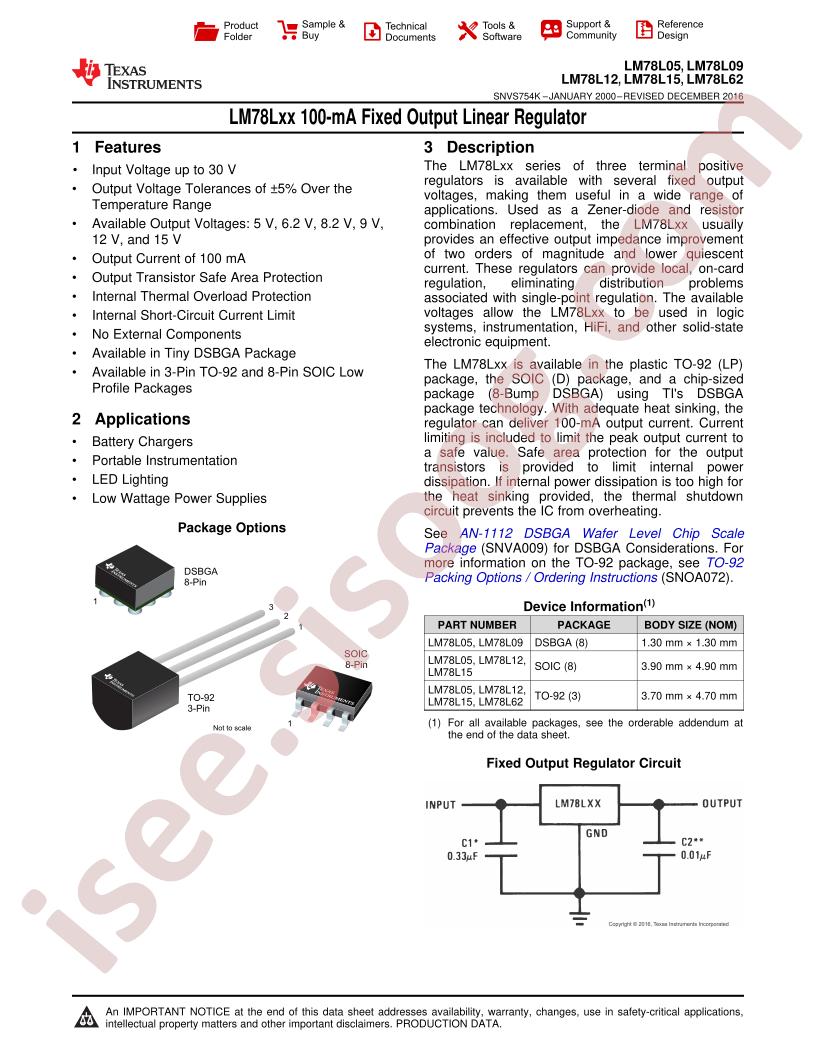 LM78Lxx Datasheet