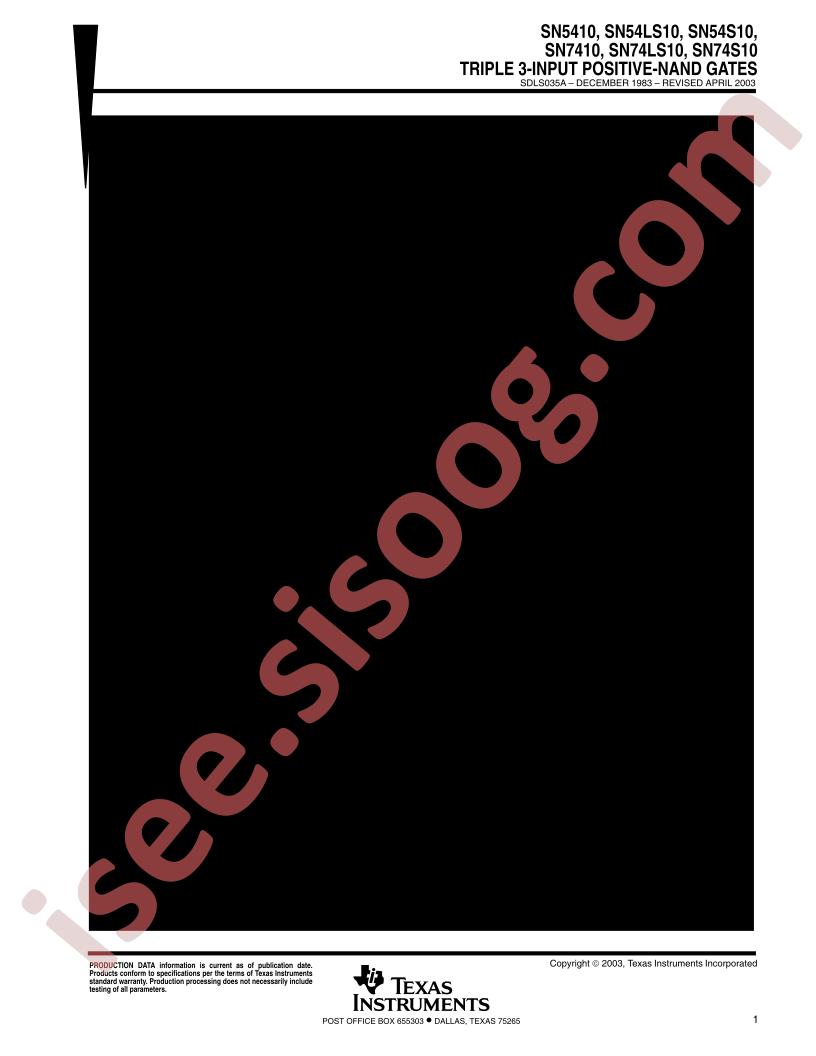 SN54,74(LS,S)10