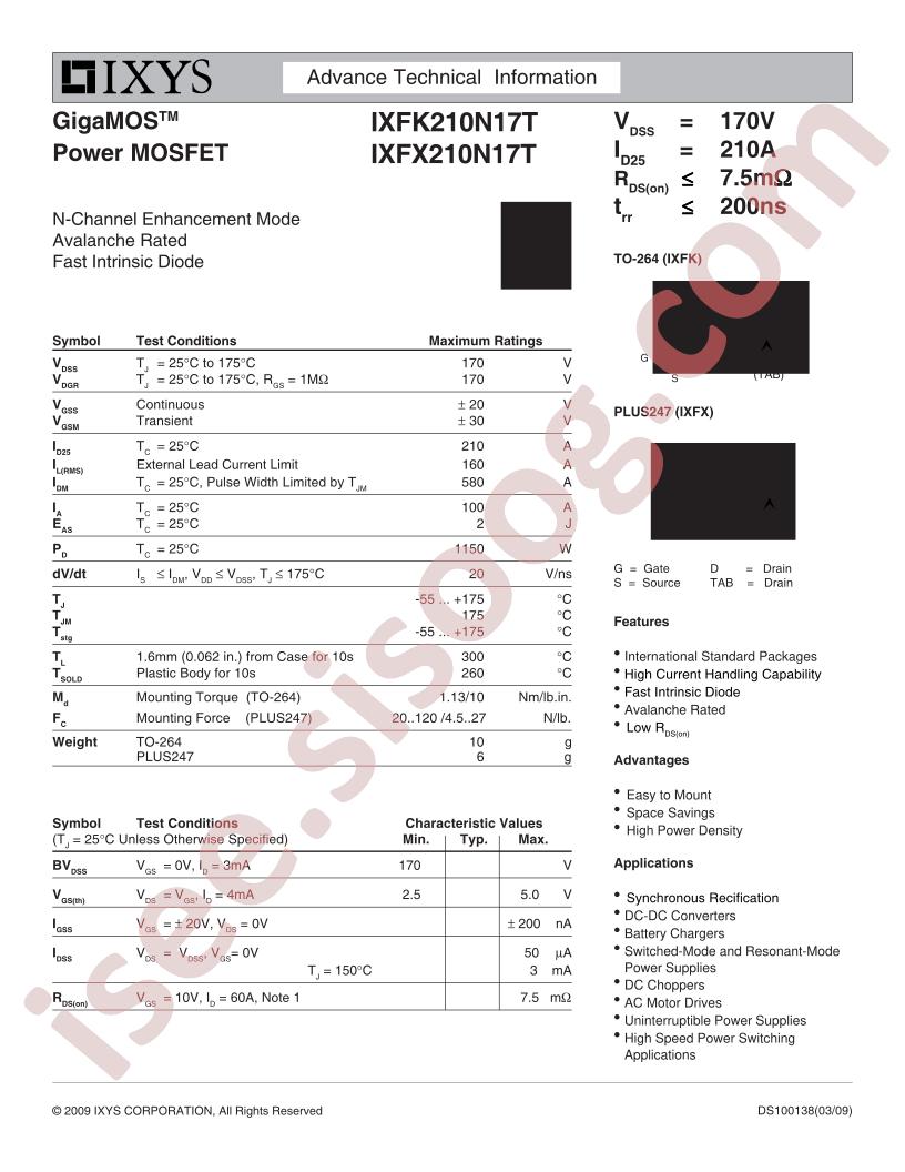 IXF(K,X)210N17T