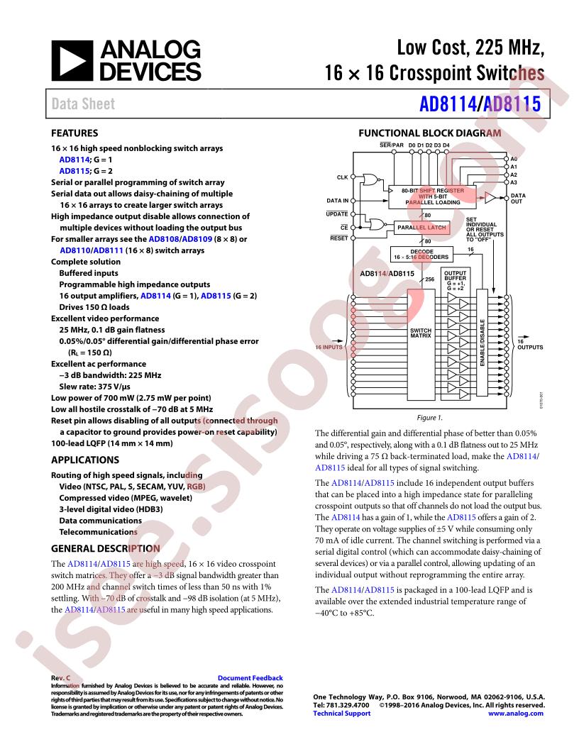 AD8114,15