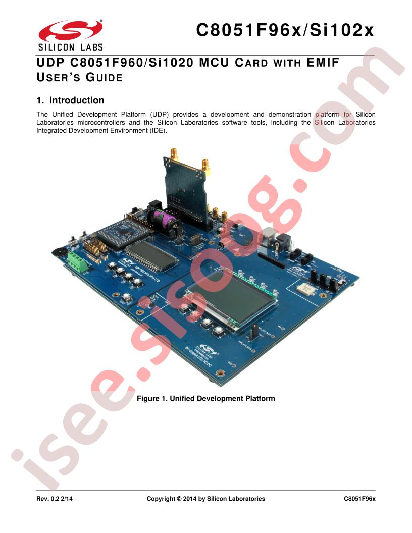UPMP-F960-EMIF Guide