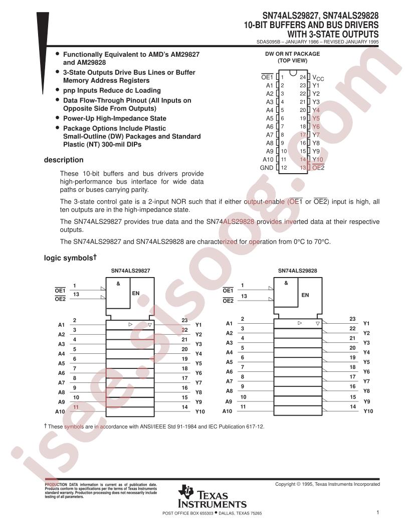 SN74ALS29827-28