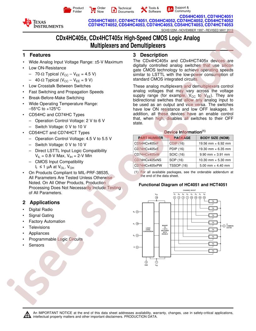 CDx4HC405x, CDx4HCT405x