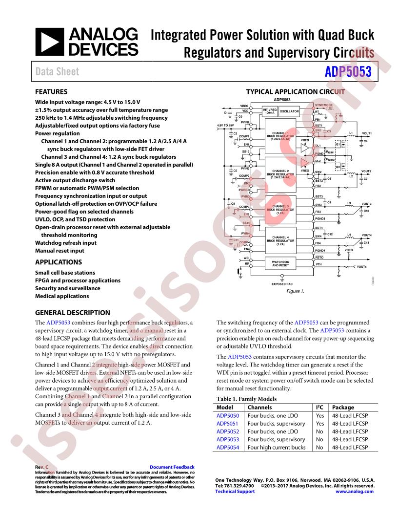 ADP5053 Datasheet