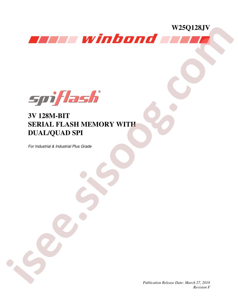 W25Q128JV Datasheet