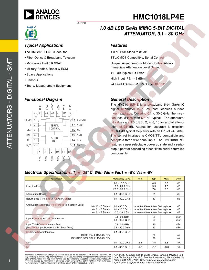 HMC1018LP4E