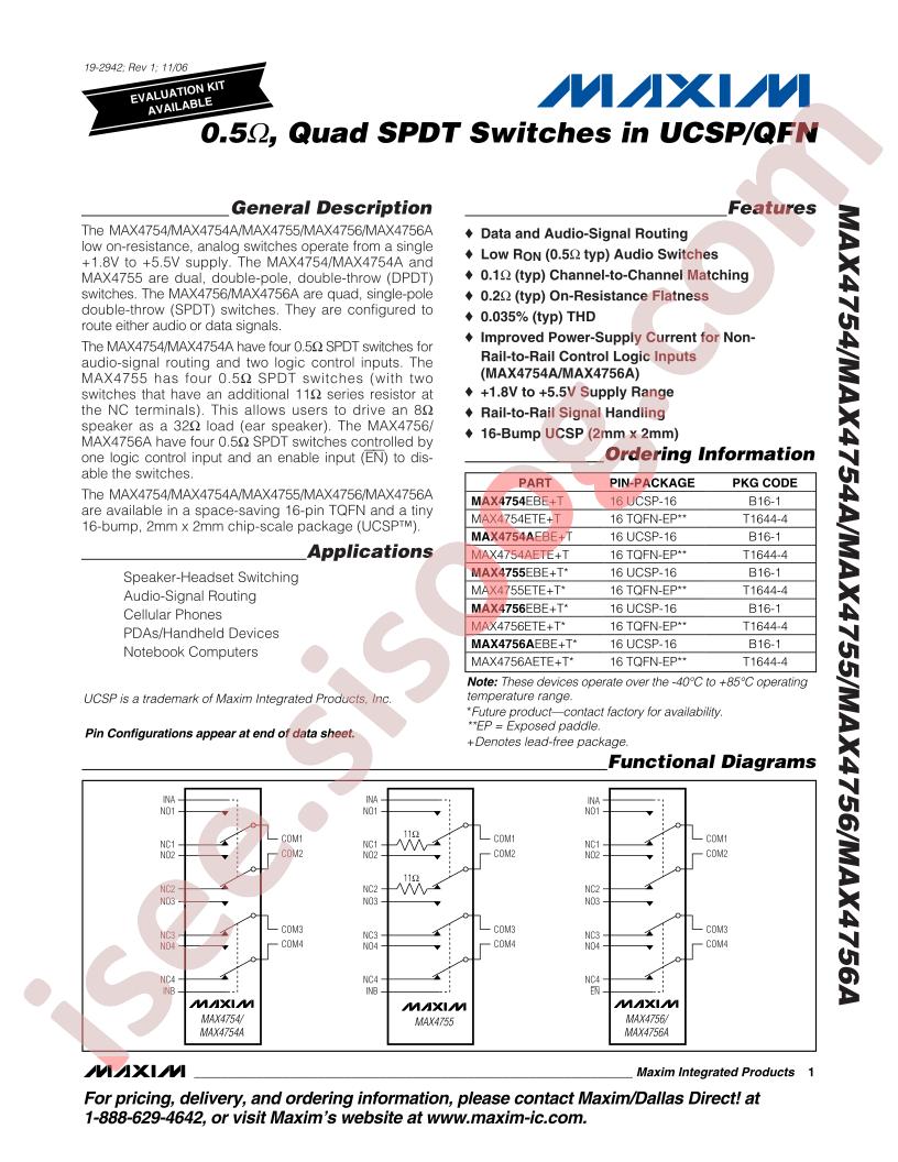 MAX4754/54A/55-56/56A