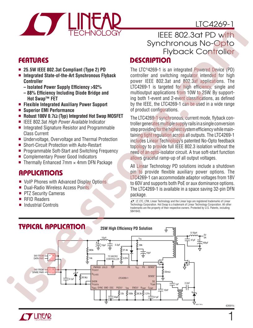 LTC4269-1 Datasheet