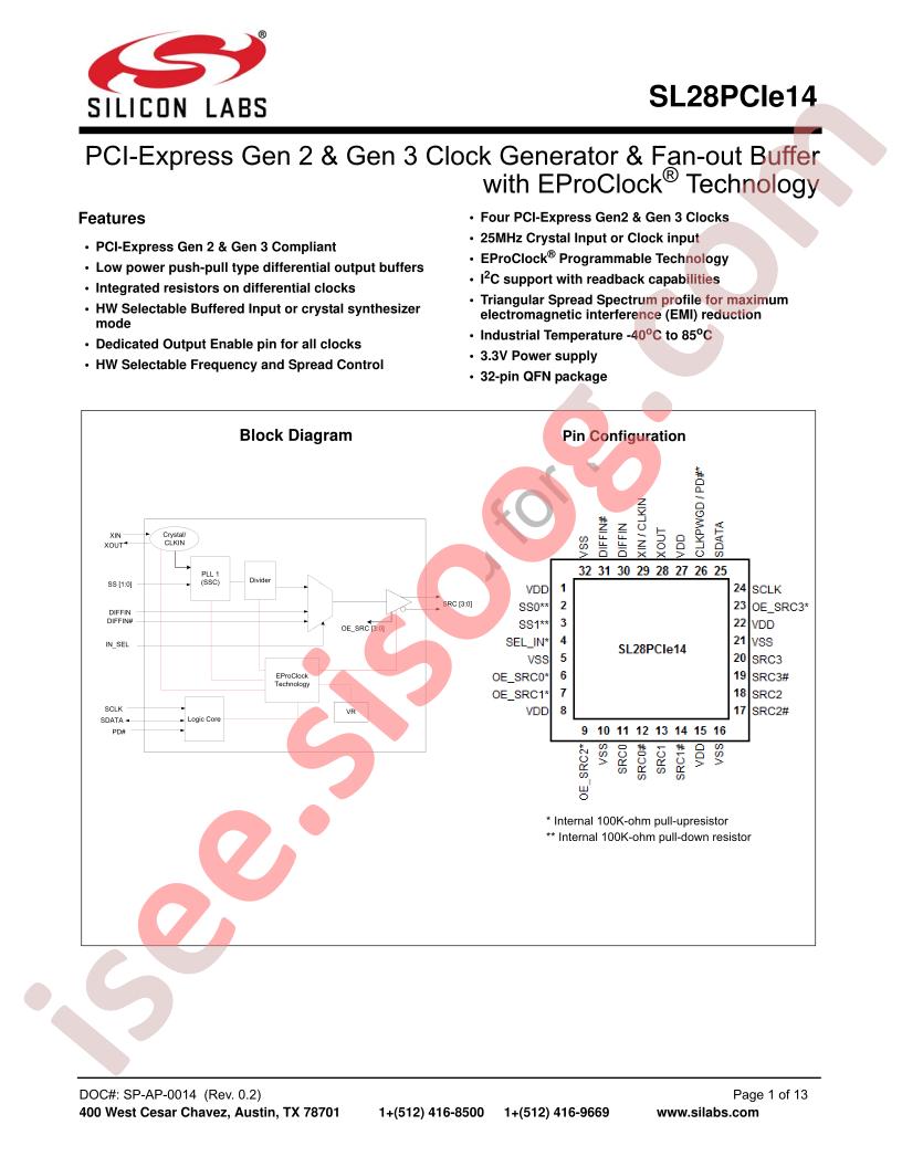 SL28PCIE14