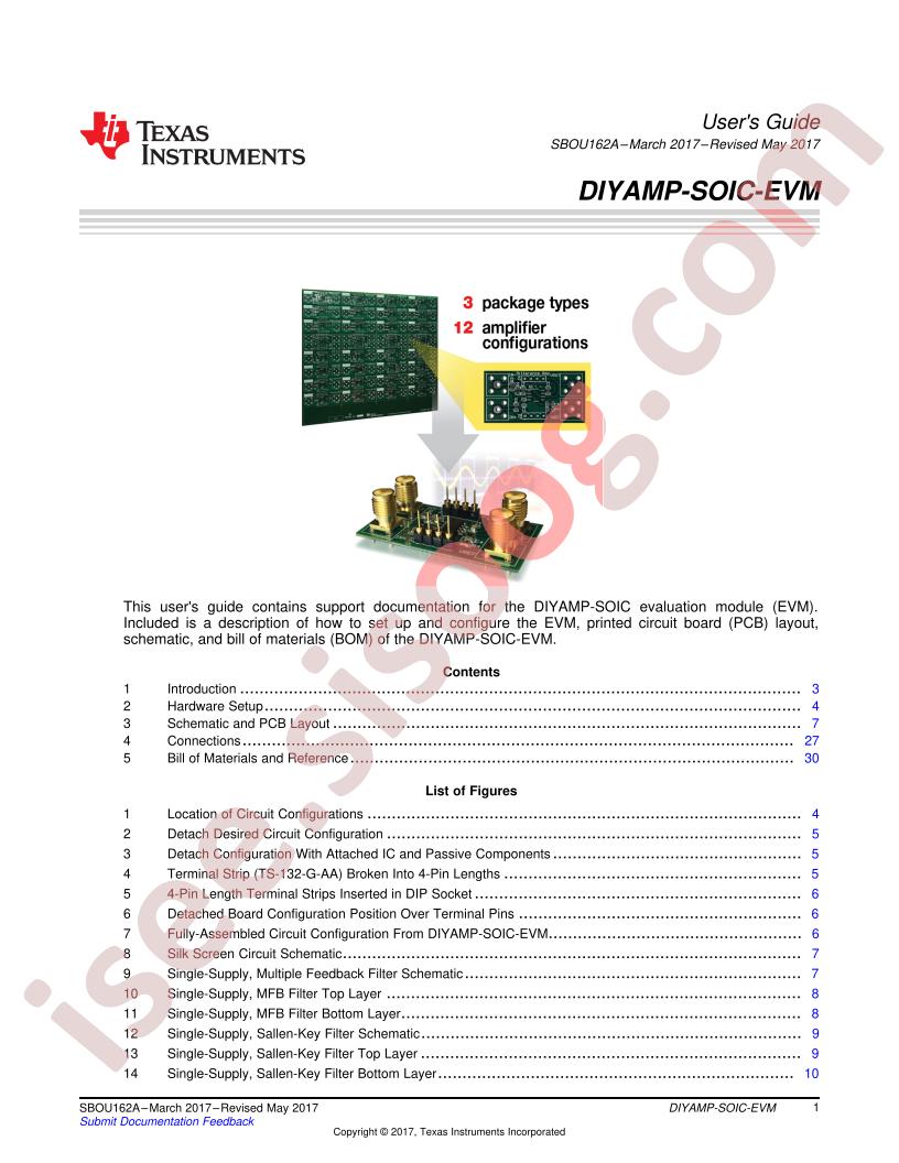 DIYAMP-SOIC-EVM User Guide