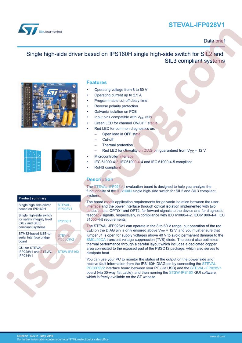 STEVAL-IFP028V1 Data Brief