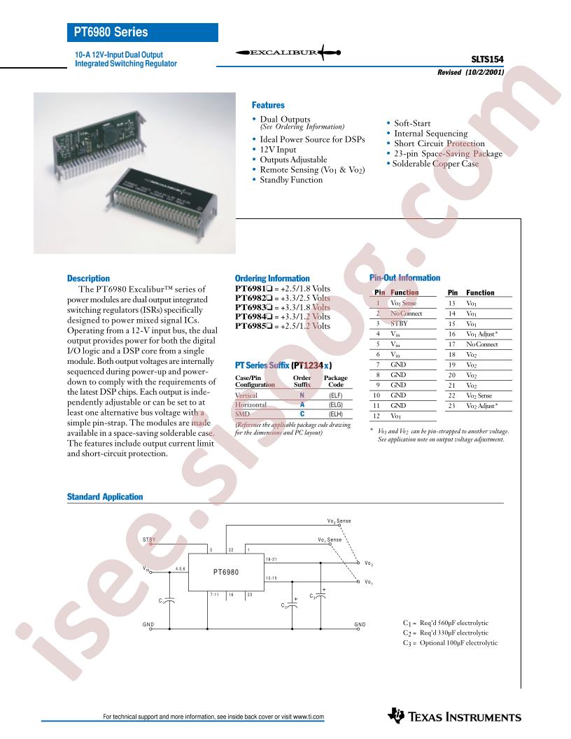 PT6980 Series