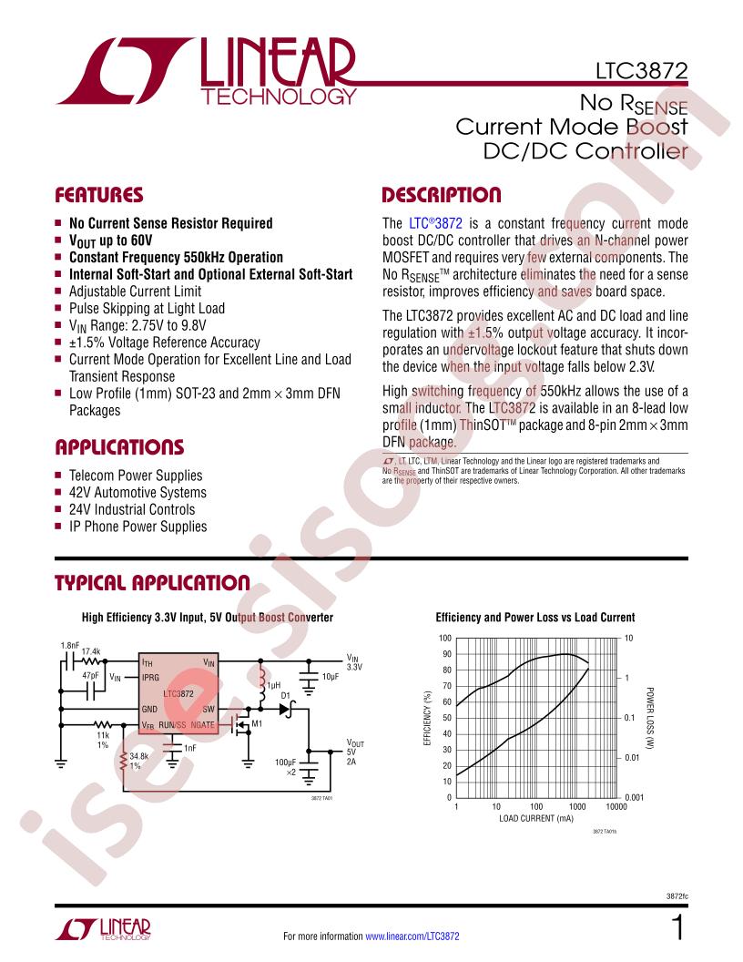 LTC3872 Datasheet