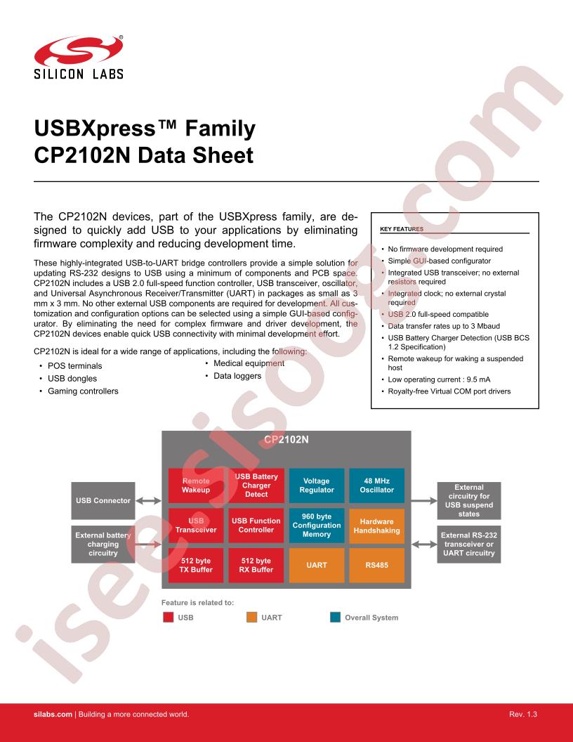 CP2102N Datasheet