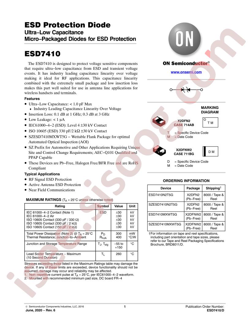 ESD7410, SZESD7410