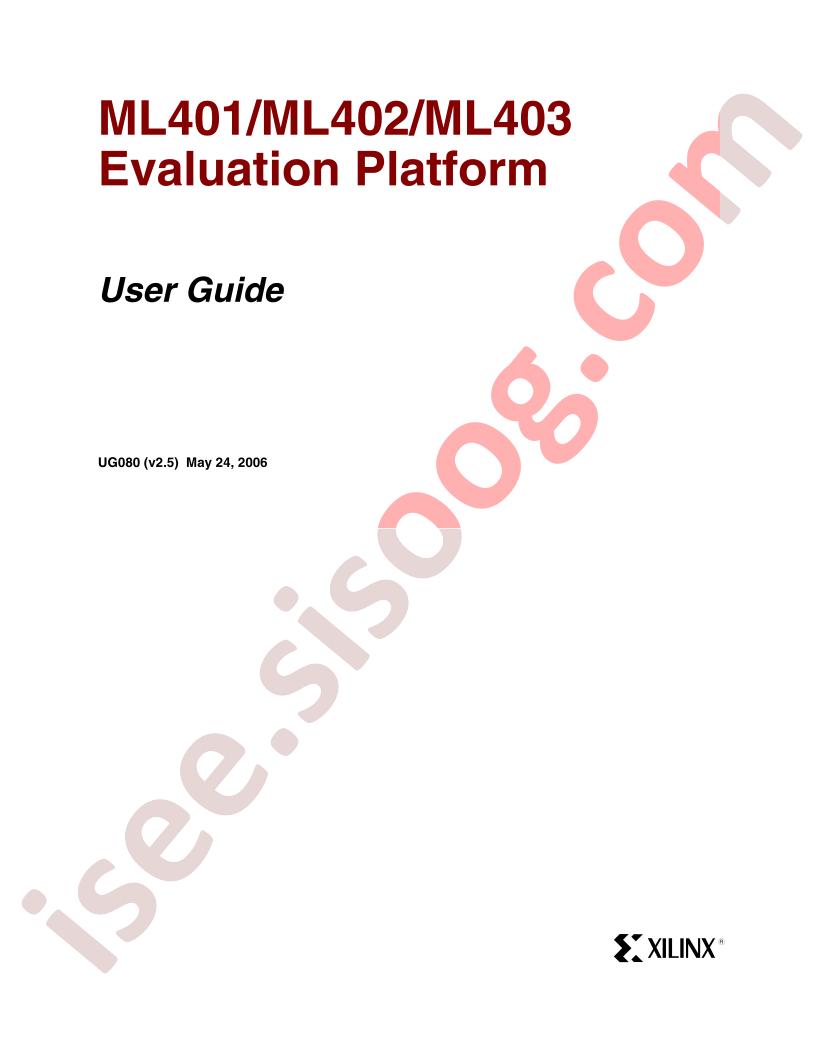ML401-03  Eval Platform User Guide