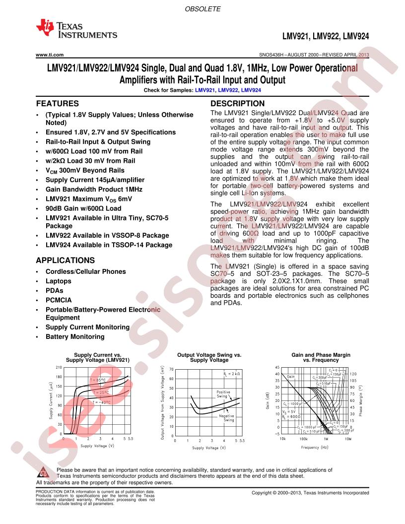 LMV921/22/24