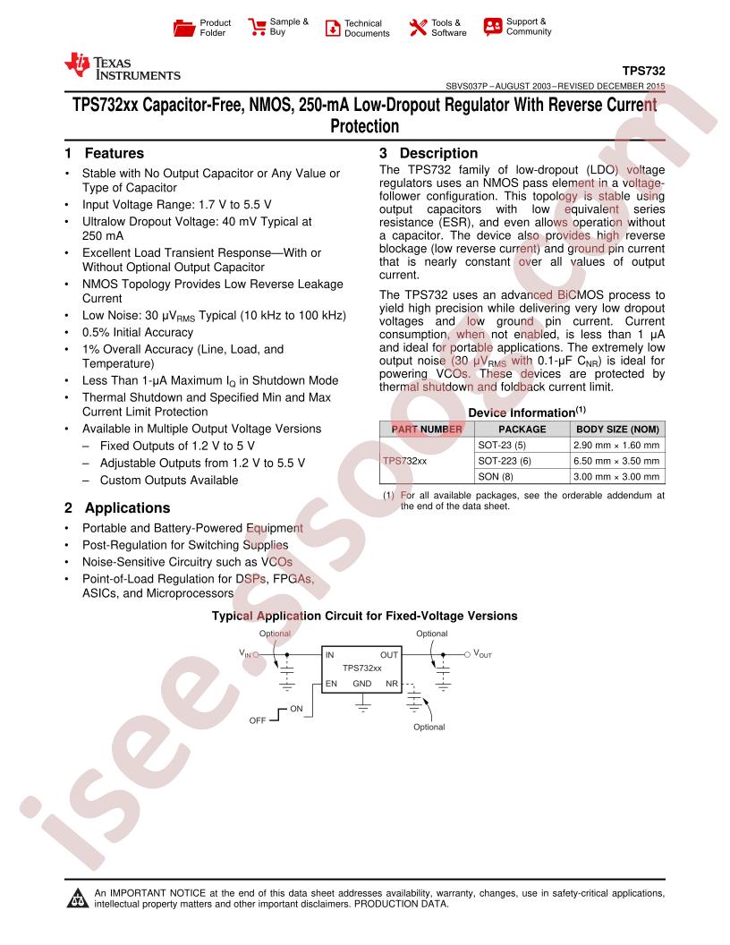 TPS732xx Datasheet