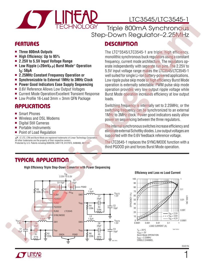 LTC3545(-1) Datasheet