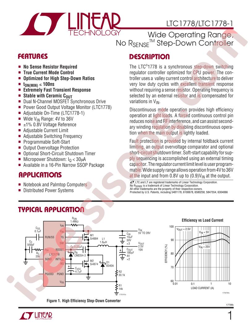 LTC1778(-1) Datasheet