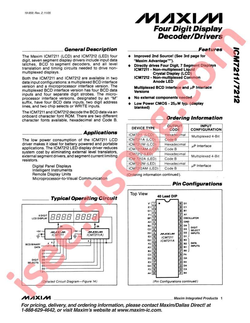 ICM7211-12