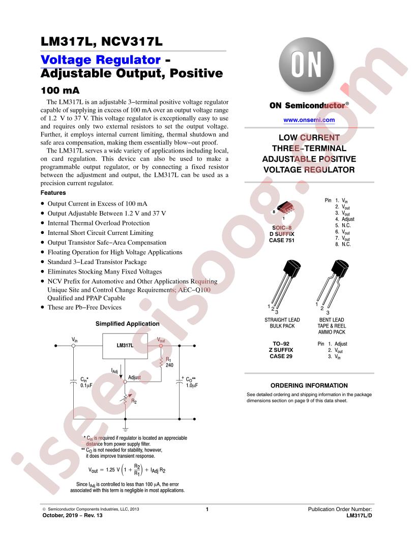 LM317L Datasheet