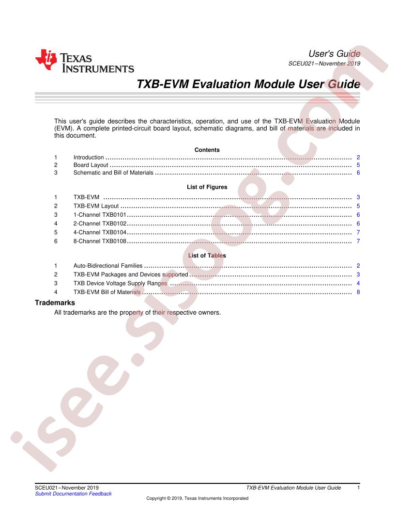 TXB-EVM User Guide