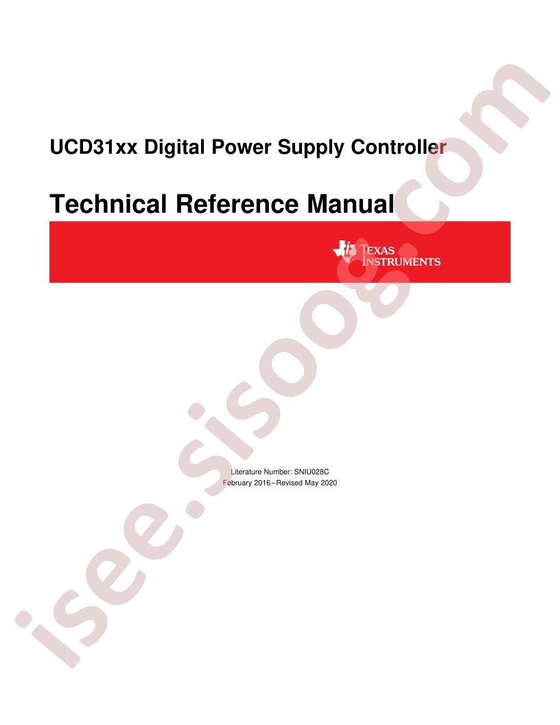 UCD3138 Technical Reference Manual