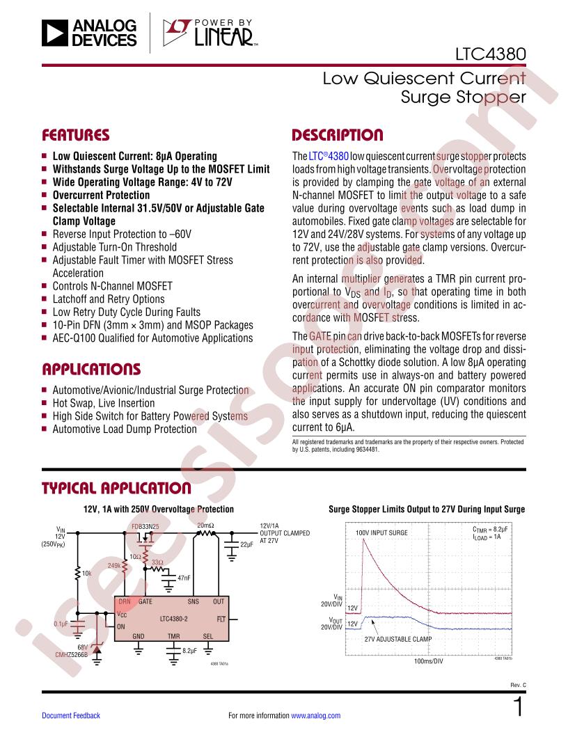 LTC4380 Datasheet