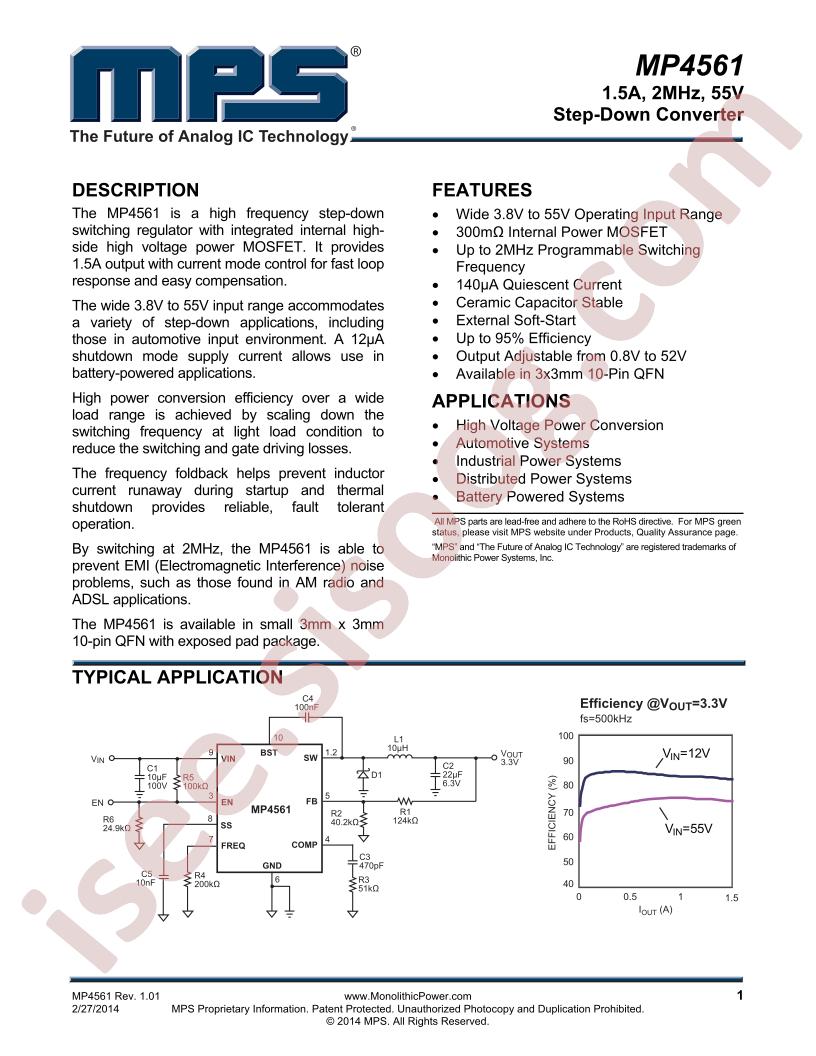 MP4561 Datasheet