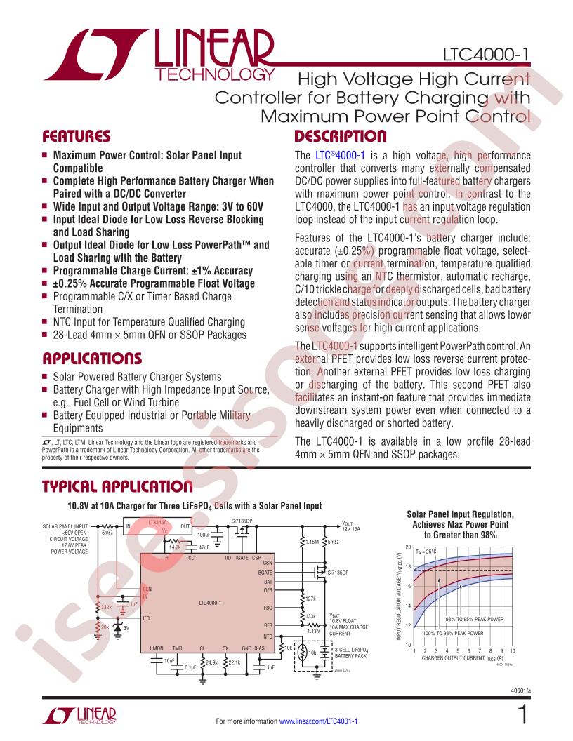 LTC4000-1 Datasheet