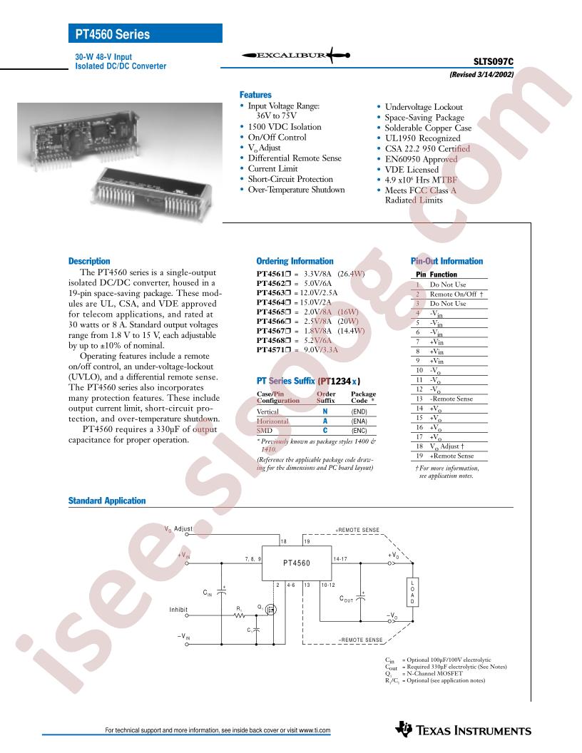 PT4560 Series