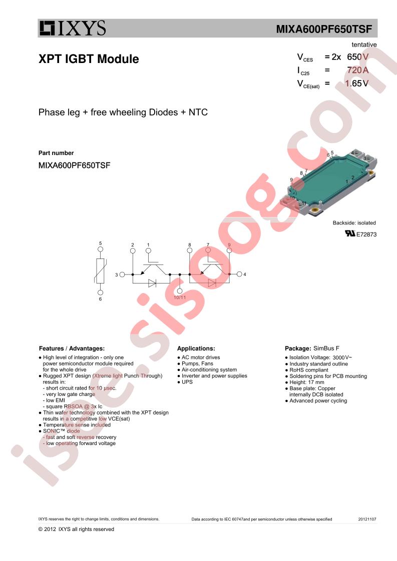 MIXA600PF650TSF