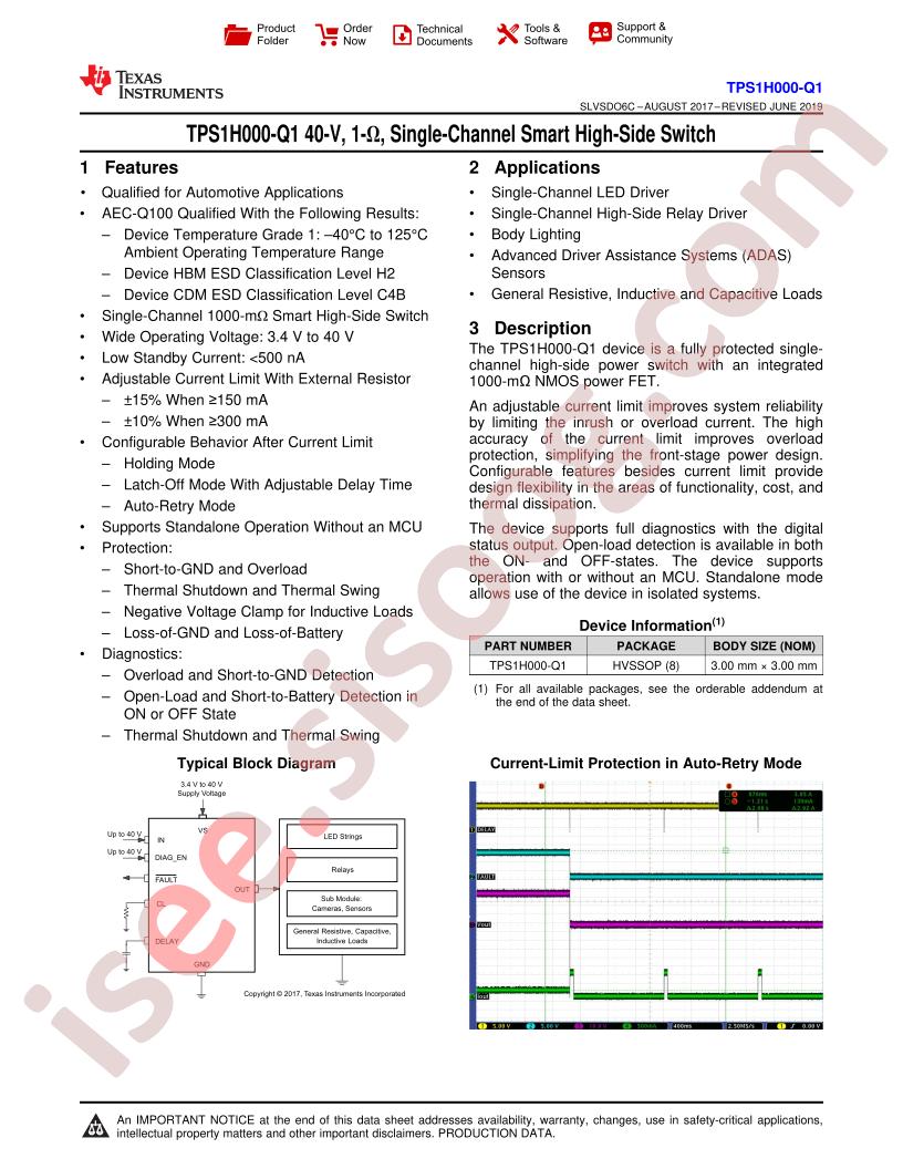 TPS1H000-Q1 Datasheet