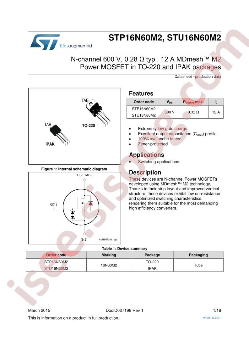 ST(P,U)16N60M2