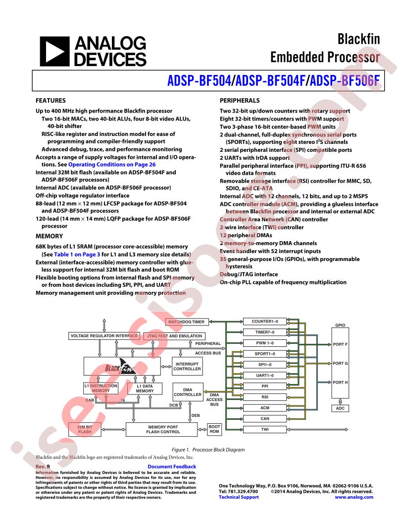 ADSP-BF504(F),506
