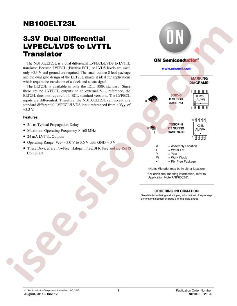 NB100ELT23L Series