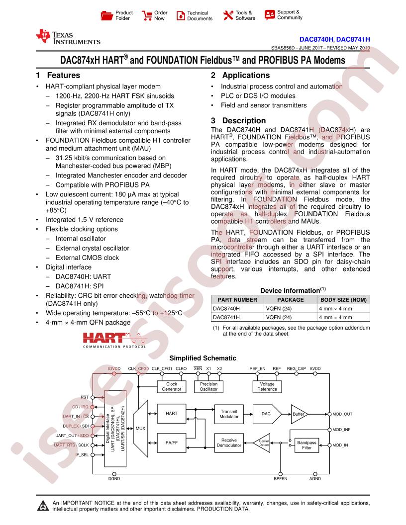 DAC874xH Datasheet