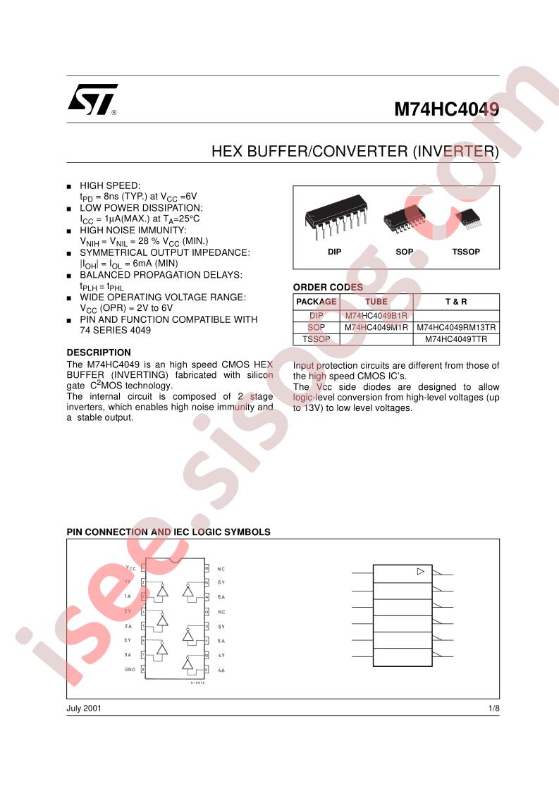 M74HC4049