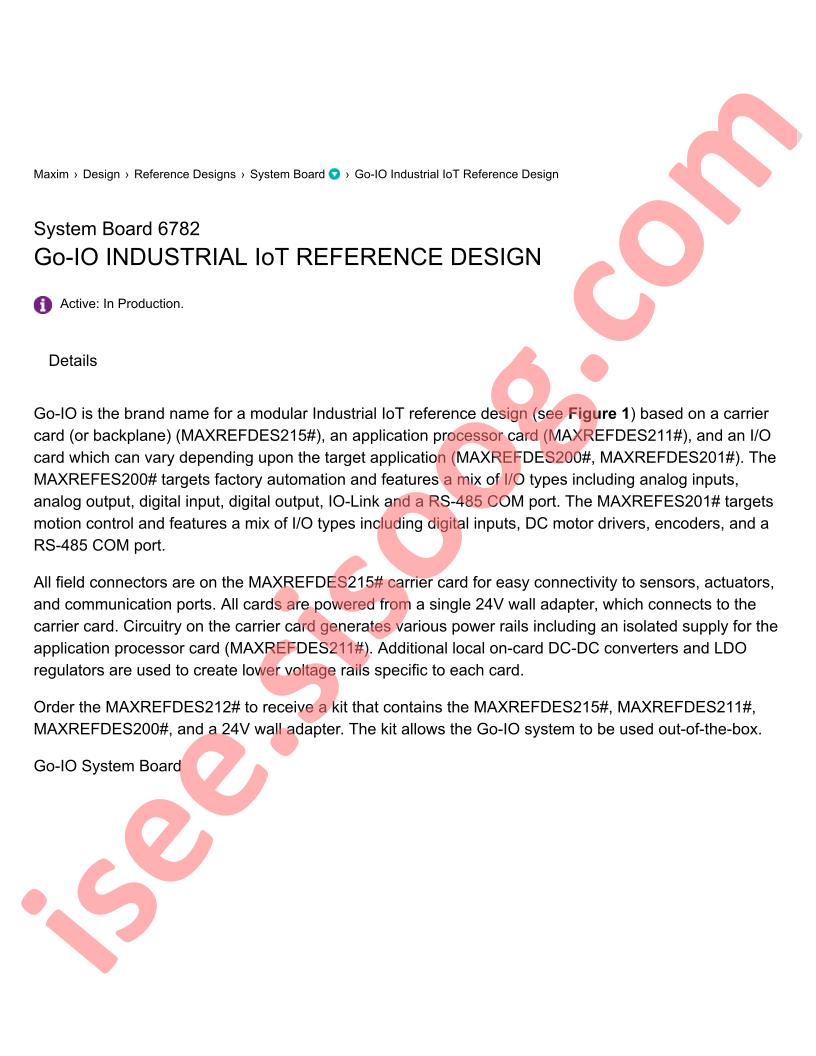Go-IO Industrial IoT Ref. Design~