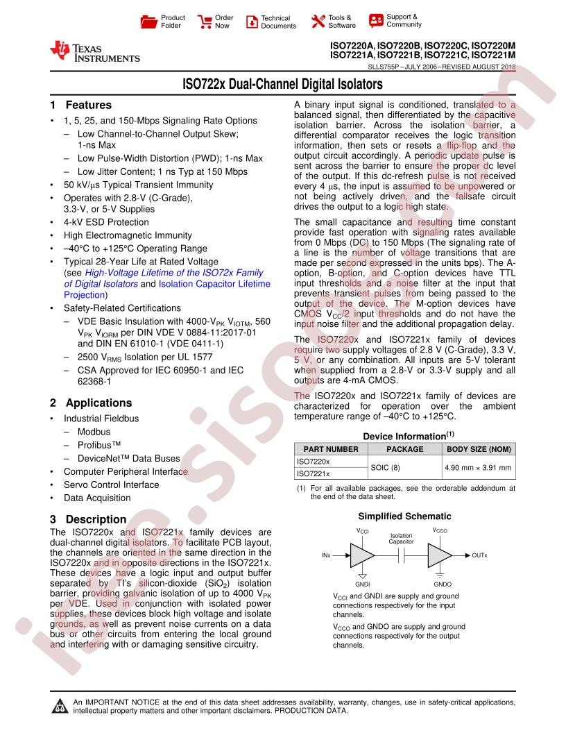 ISO7220-21A/B/C/M