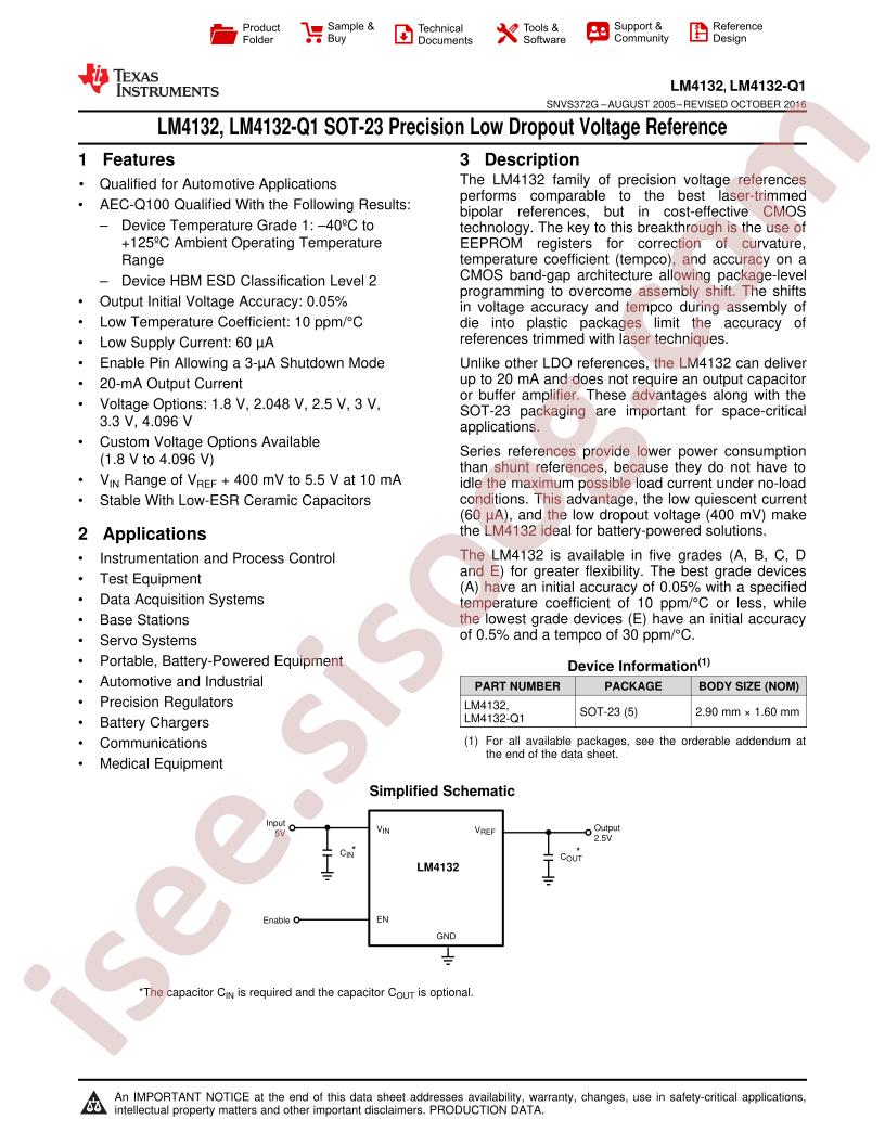 LM4132(-Q) Datasheet