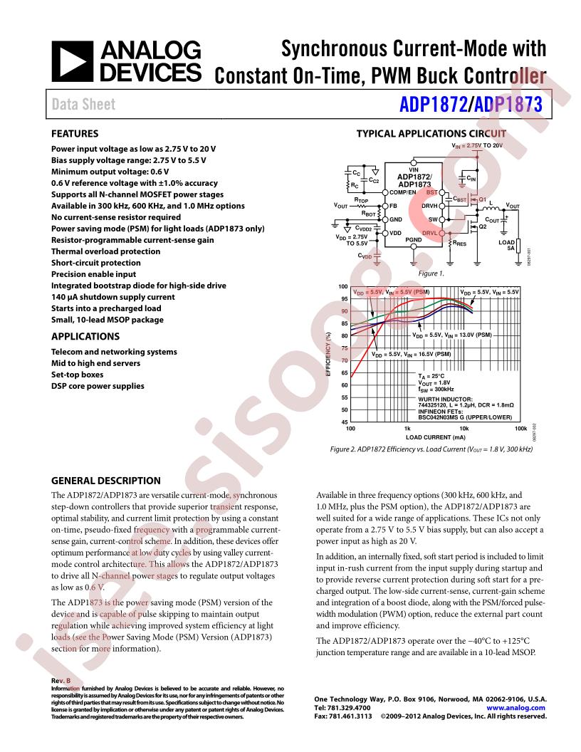 ADP1872,73 Datasheet